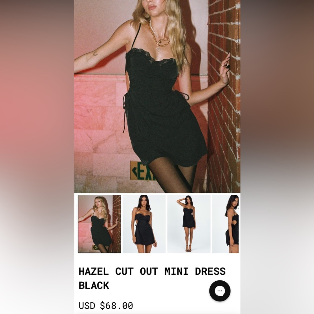 Hazel cut out mini dress